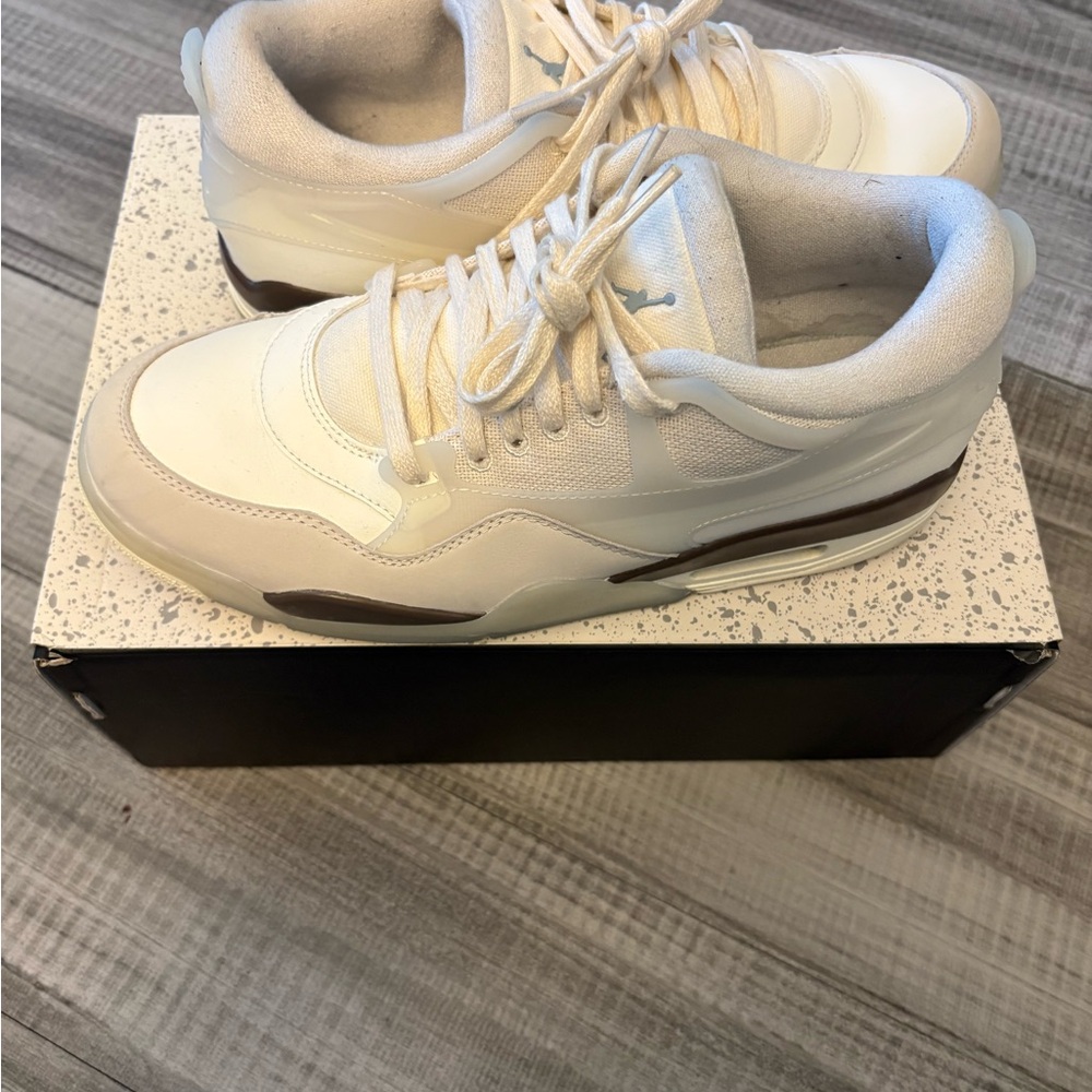 Jordan AJ4 RM Sail Sneakers - Size 10 - Excellent Condition